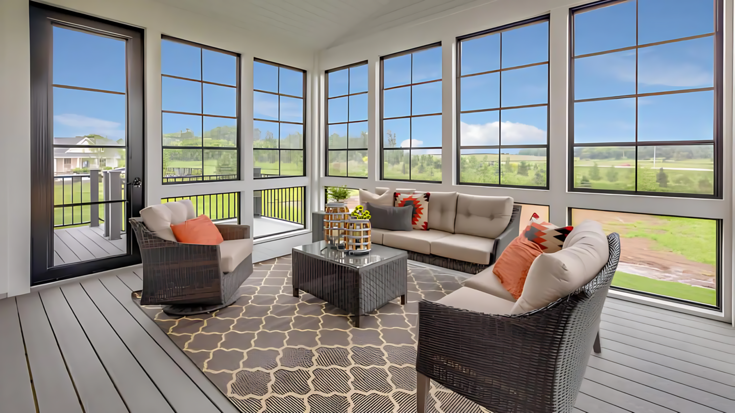 3d design of 3 season sunroom