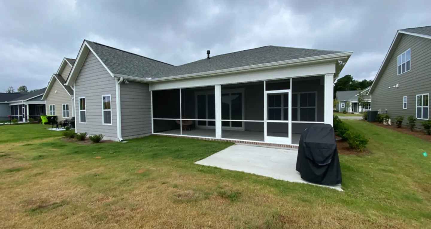Backyard screened porch installation in wilmington nc