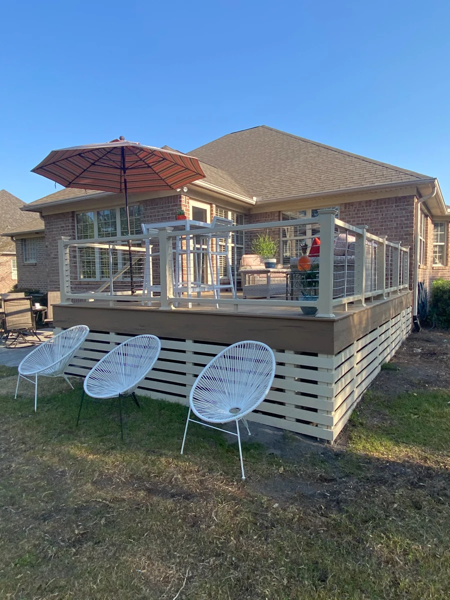 Deck and outdoor living space