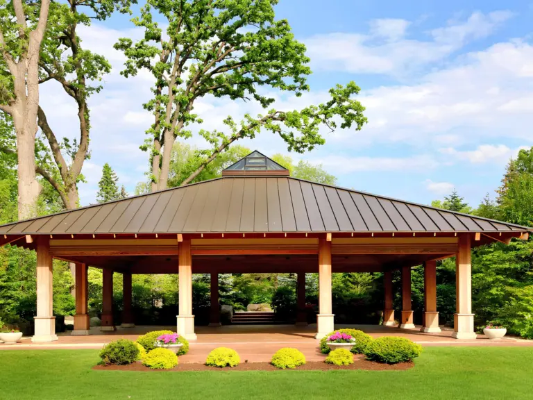 Modern pavilion with overlooking view in wilmington nc