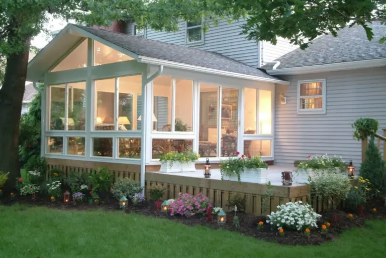 pvc deck with skirting and a screened porch installation in wilmington nc 768x514